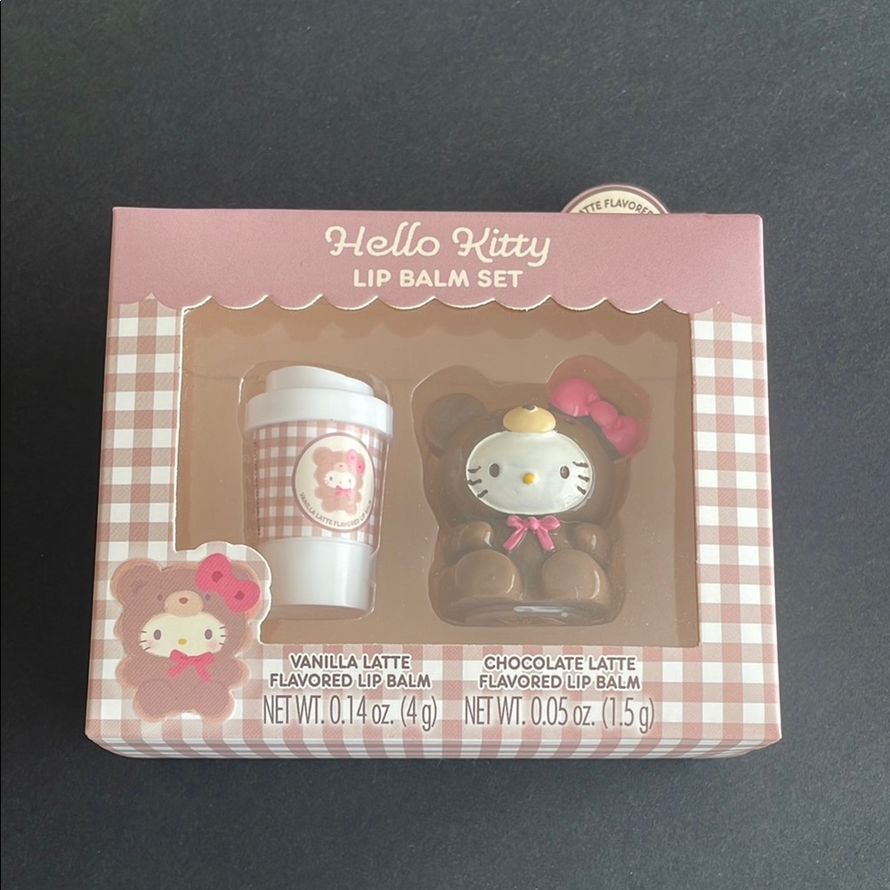 Hello Kitty Lip Balm Set - Vanilla Latte & Chocolate Latte